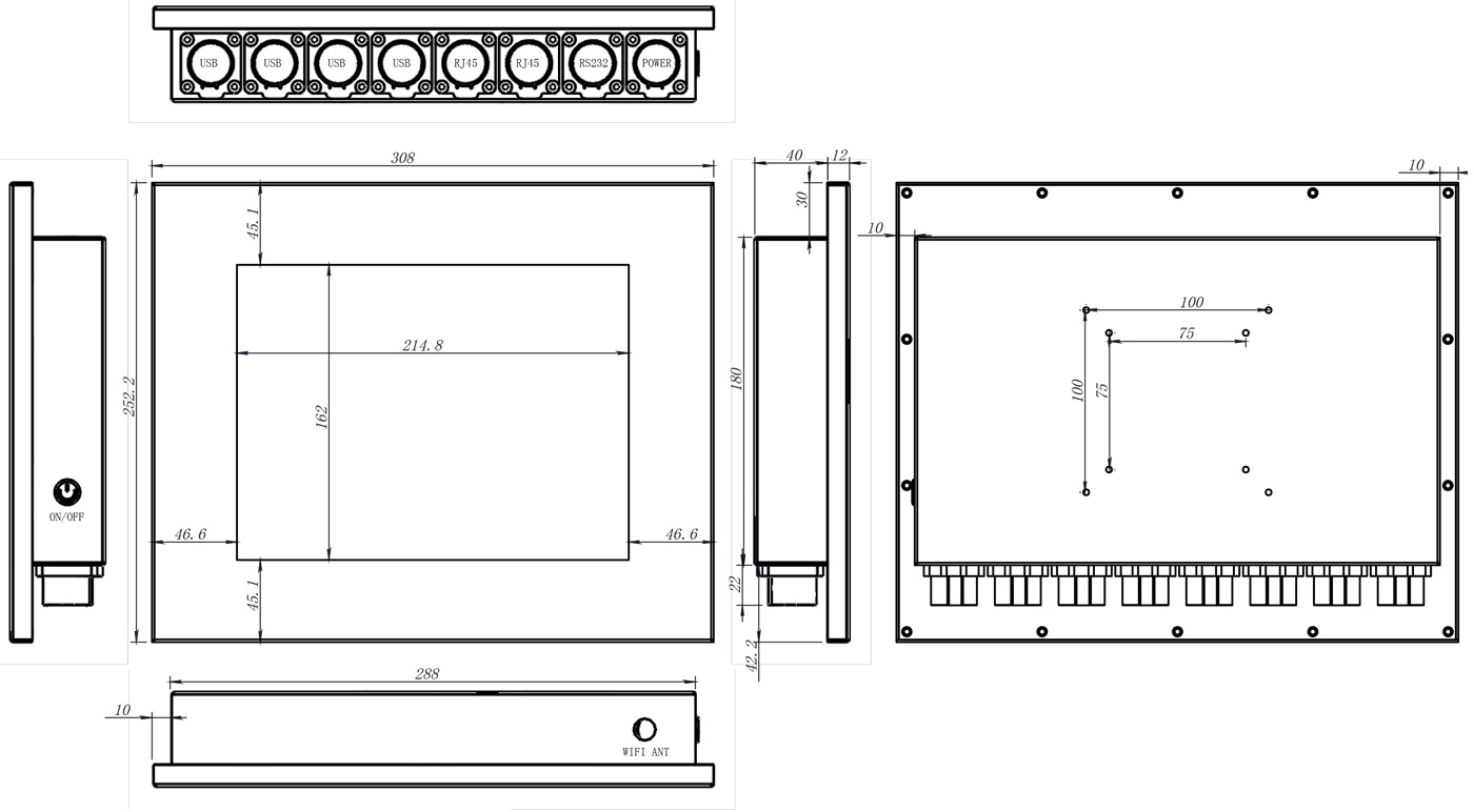 10.4 inch IP65 Waterproof Panel PC from SATA IPC