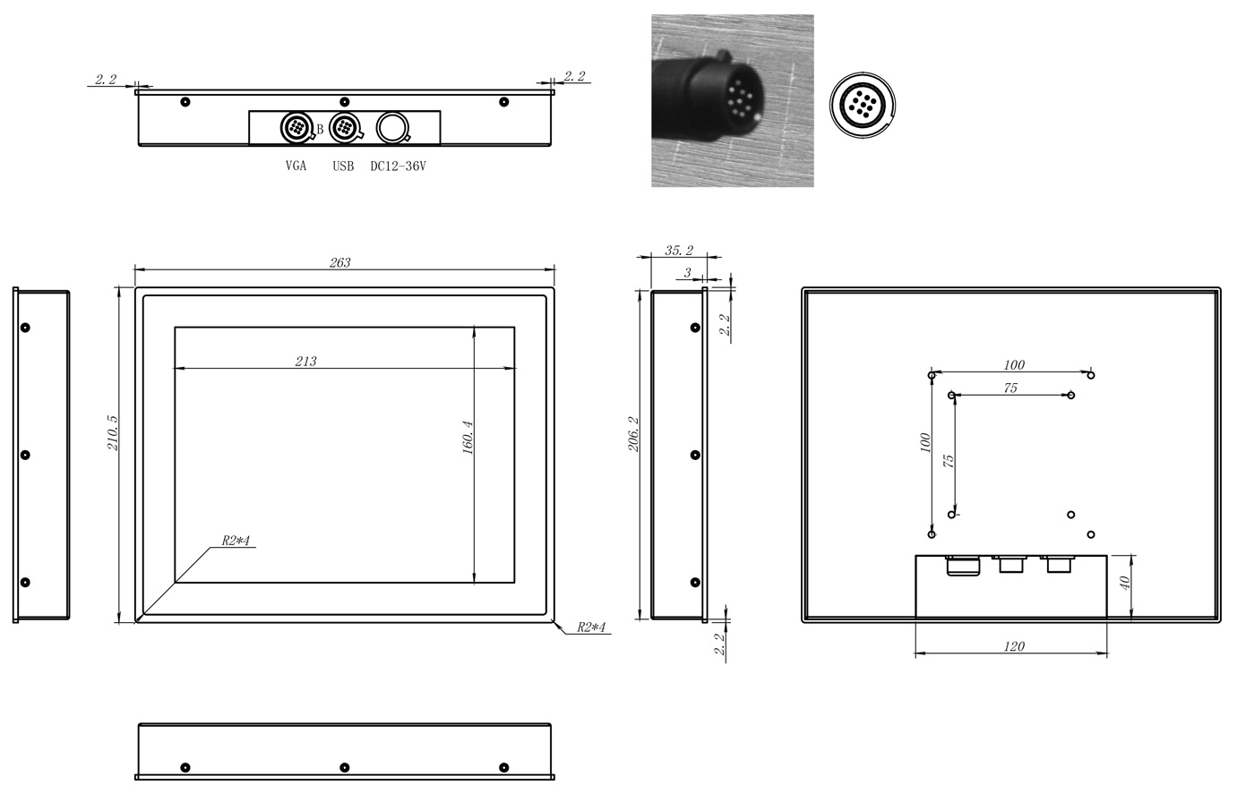 10.4 inch Full Waterproof Monitor from SATA IPC