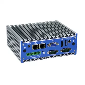 Win7 support Board 4G Grayish blue industrial box mini PC with low consuming Celeron J1900