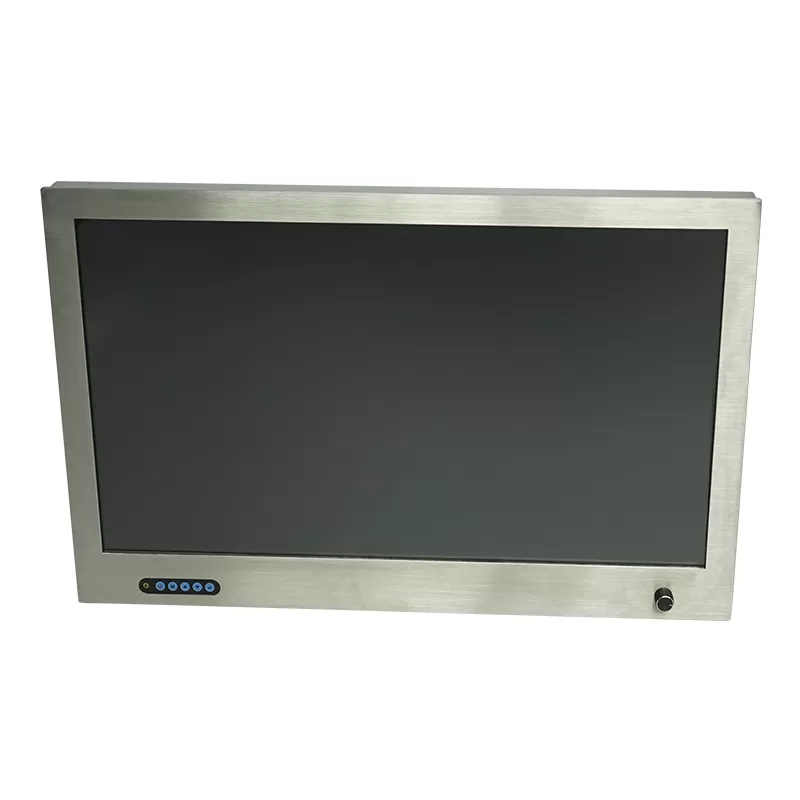 24 inch Stainless Steel 1000nits non touch LCD Monitor with dimmer knob