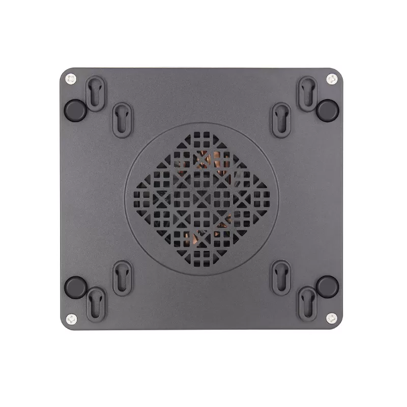 12th/13th CPU industrial mini box PC with 2x DDR5 Memory slot and heat holes