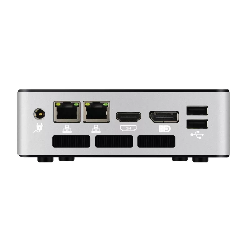 12th/13th CPU industrial mini box PC with 2x DDR5 Memory slot and heat holes