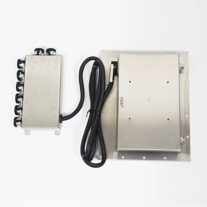10.4 inch IP65 Stainless steel 304 waterproof panel PC with a box PC via cable connected