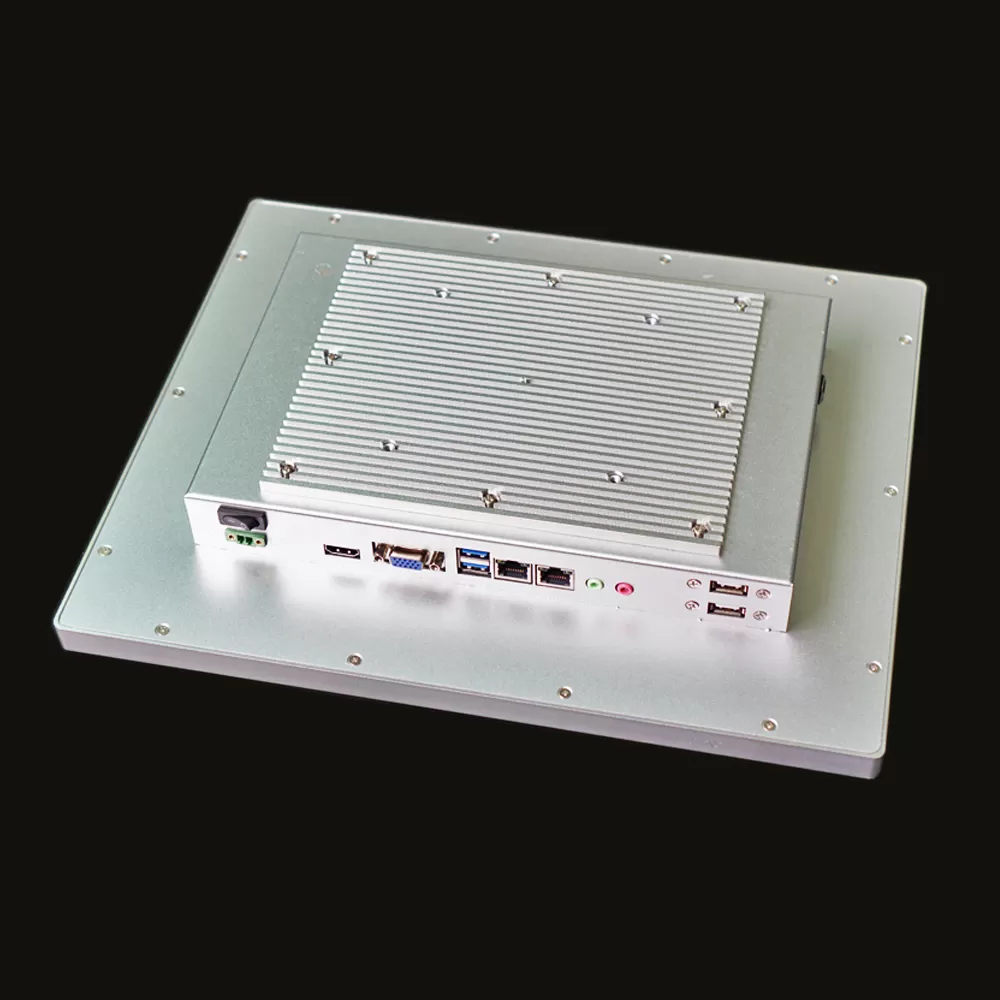 15 inch Silver Color J1900 Resistive touch panel PC WIFI 2 RJ45 port