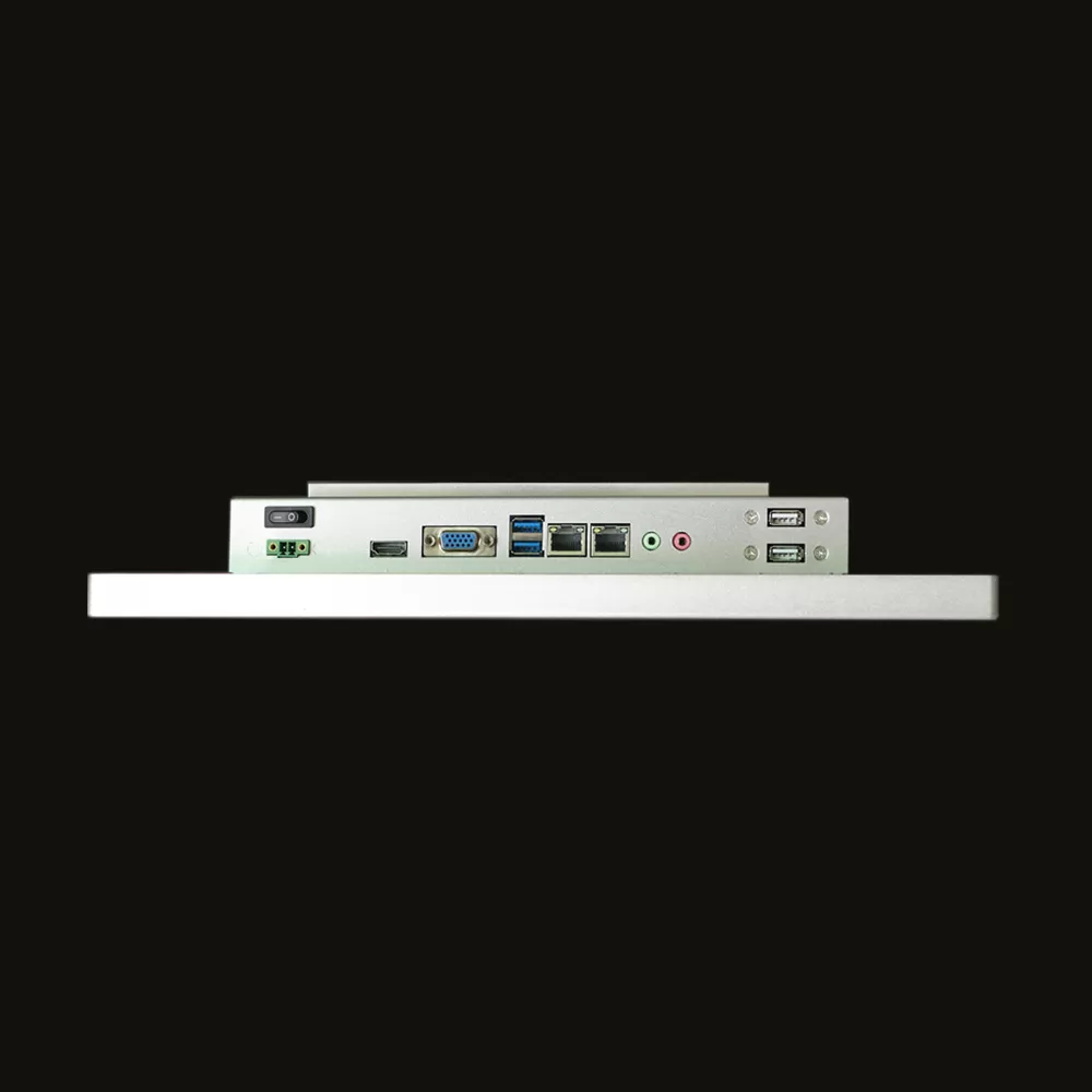 15 inch Silver Color J1900 Resistive touch panel PC WIFI 2 RJ45 port