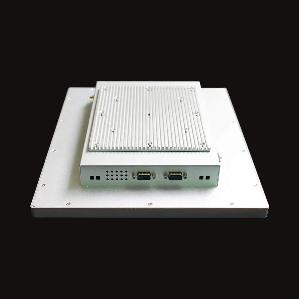 15 inch Silver Color J1900 Resistive touch panel PC WIFI 2 RJ45 port