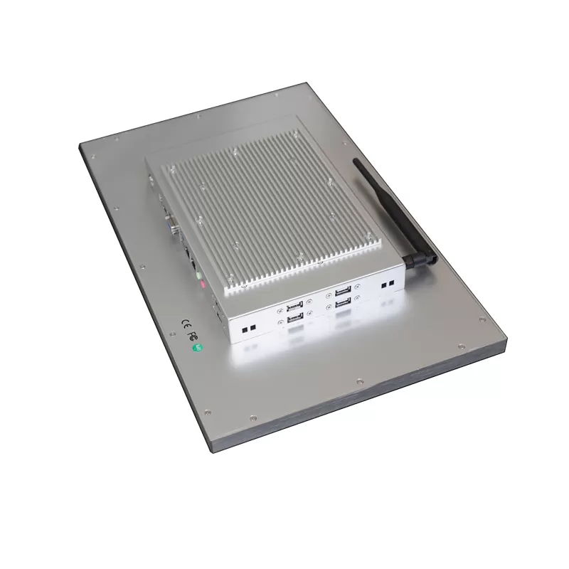 8*USB 18.5 inch Silver Color Resisitve touch screen panel PC with 2 LAN