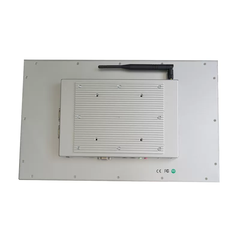 8*USB 18.5 inch Silver Color Resisitve touch screen panel PC with 2 LAN