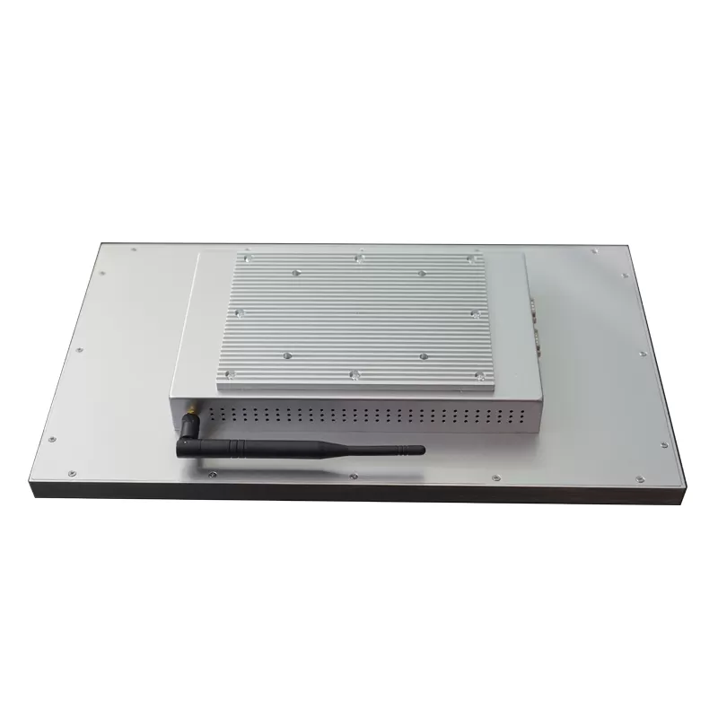 8*USB 18.5 inch Silver Color Resisitve touch screen panel PC with 2 LAN