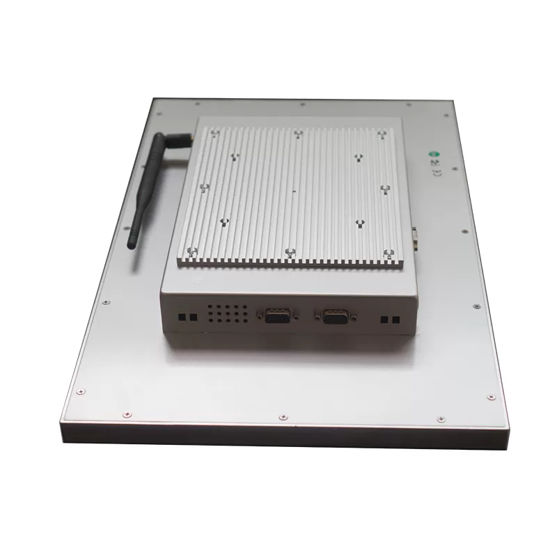 8*USB 18.5 inch Silver Color Resisitve touch screen panel PC with 2 LAN