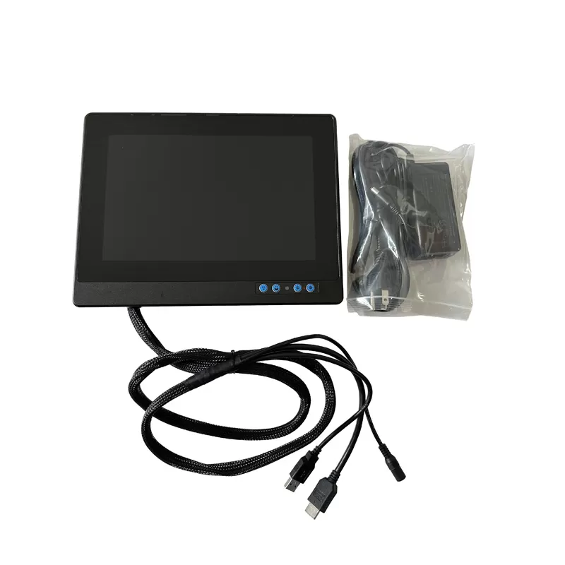 2 Volume and Brightness Button 8 10.1 Inch Full IP65 1000nits Sun-Readable LCD Monitor(3 in 1)