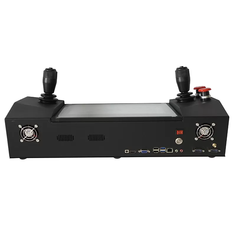 11.6 inch industrial PCAP touch panel PC with 3 axis Joystick and two emergency button