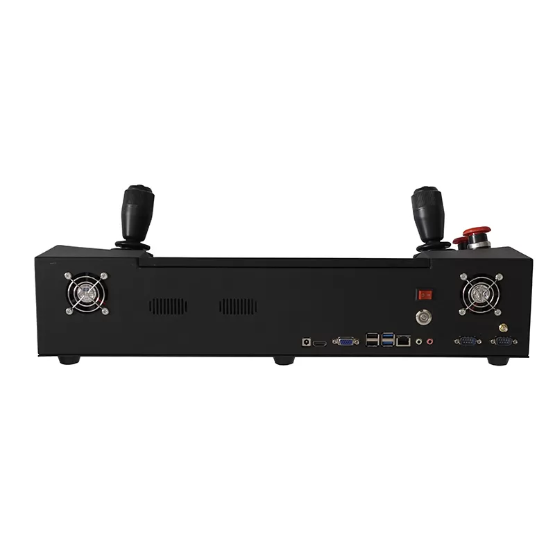 11.6 inch industrial PCAP touch panel PC with 3 axis Joystick and two emergency button