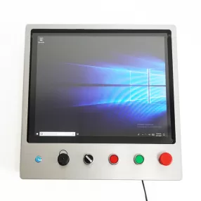 19 inch J1900 industrial Embedded Capacitive touchscreen panel PC with emergency button