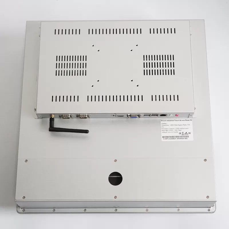 19 inch J1900 industrial Embedded Capacitive touchscreen panel PC with emergency button