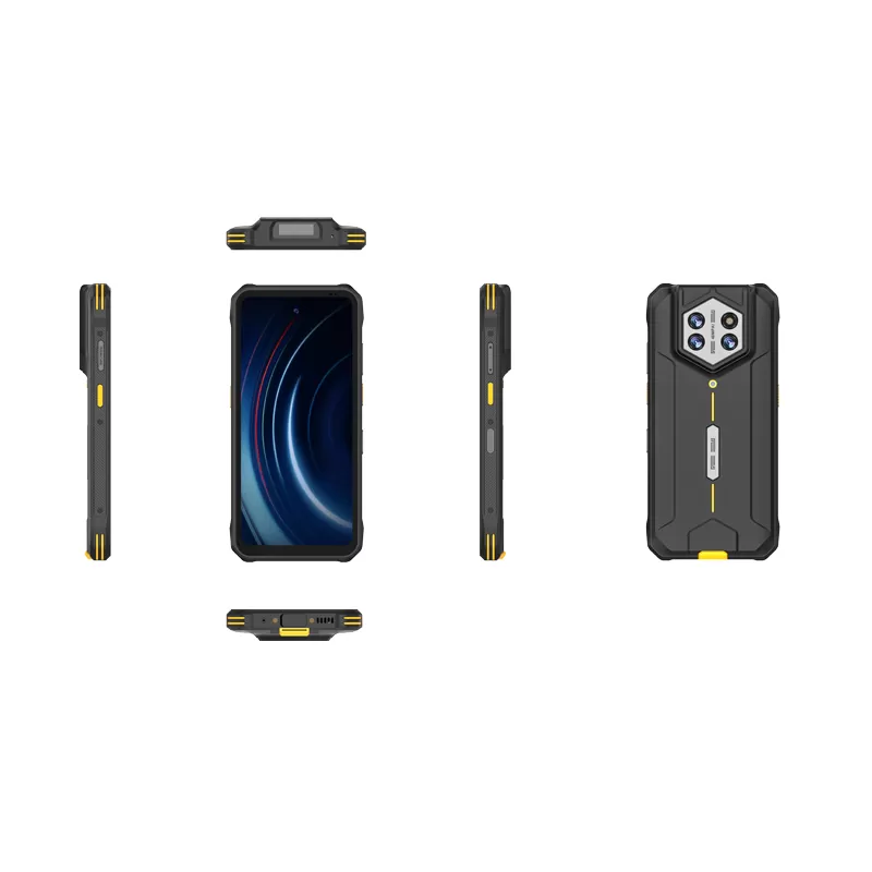 6.56 inch IP68 rated Rugged handheld terminal wide angle camera with BIG battery 17 hours