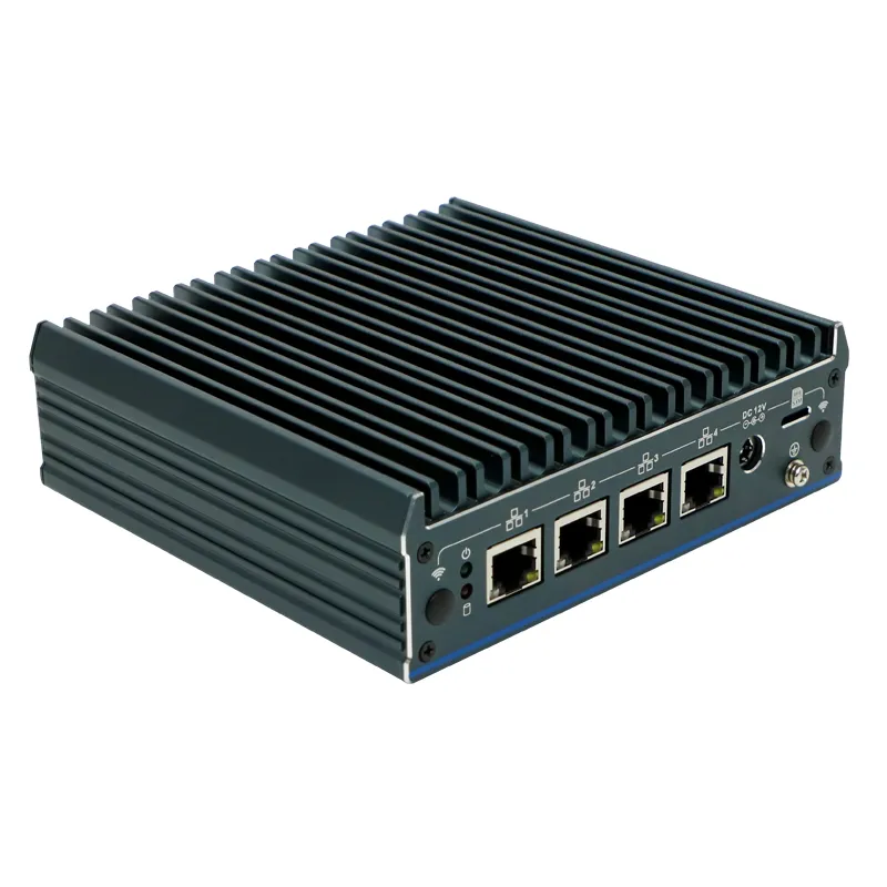 N100 processor industrial mini PC with 4*2.5G LAN iKuai pfsense