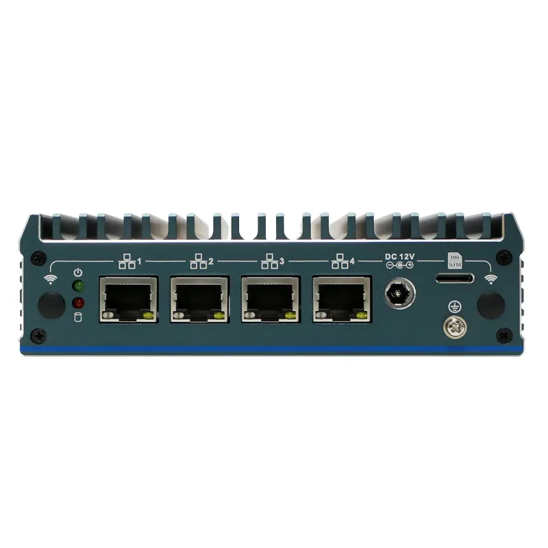 N100 processor industrial mini PC with 4*2.5G LAN iKuai pfsense