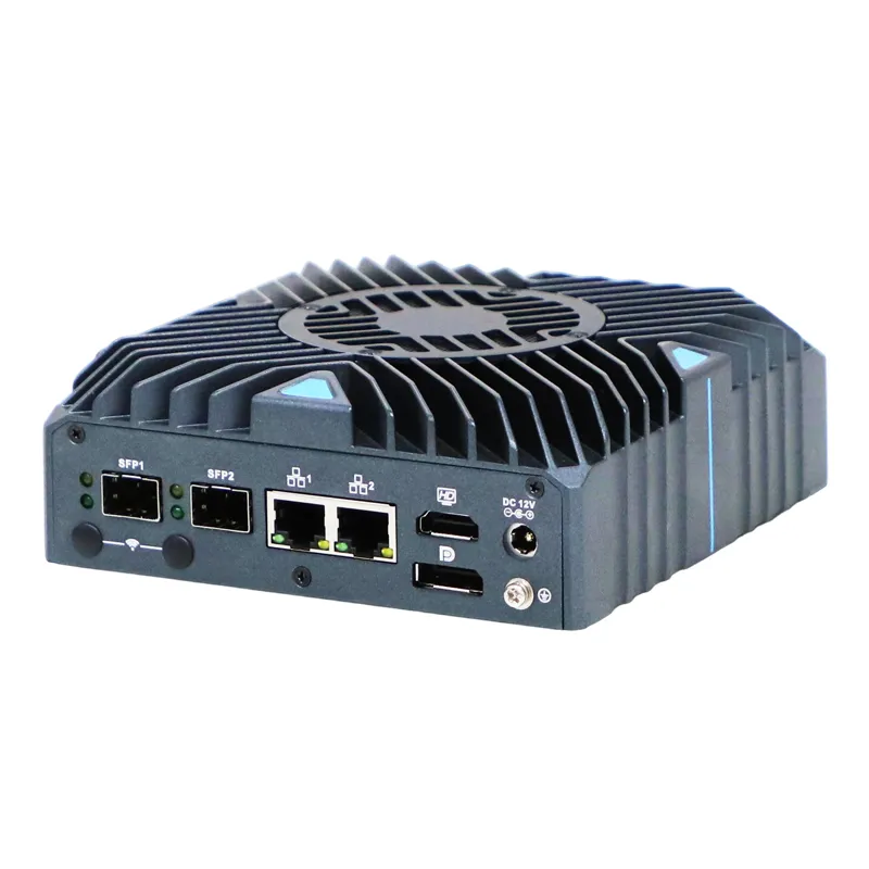 2*10G 2*2.5G LAN Aluminum alloy mini PC N150 mini computer DP HDMI GPIO Optional