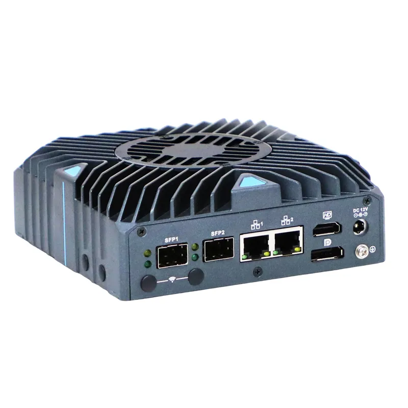 2*10G 2*2.5G LAN Aluminum alloy mini PC N150 mini computer DP HDMI GPIO Optional