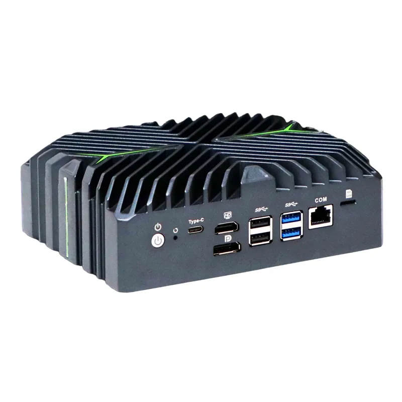 2*10G SFP+ LAN 4*2.5G LAN Mini PC with DP HDMI Type-C triple display iKuai pfsense support fan Optional