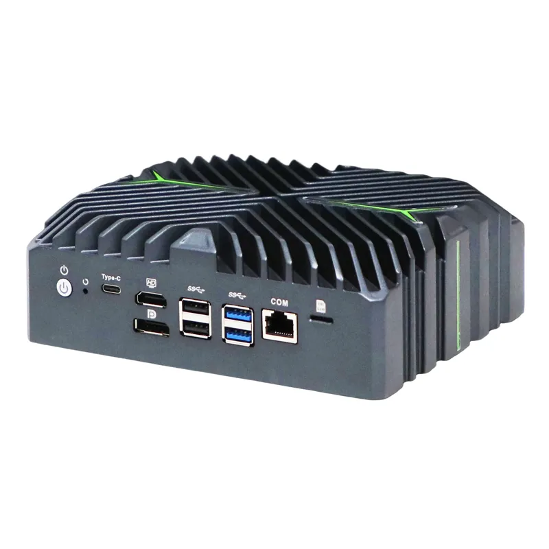 2*10G SFP+ LAN 4*2.5G LAN Mini PC with DP HDMI Type-C triple display iKuai pfsense support fan Optional