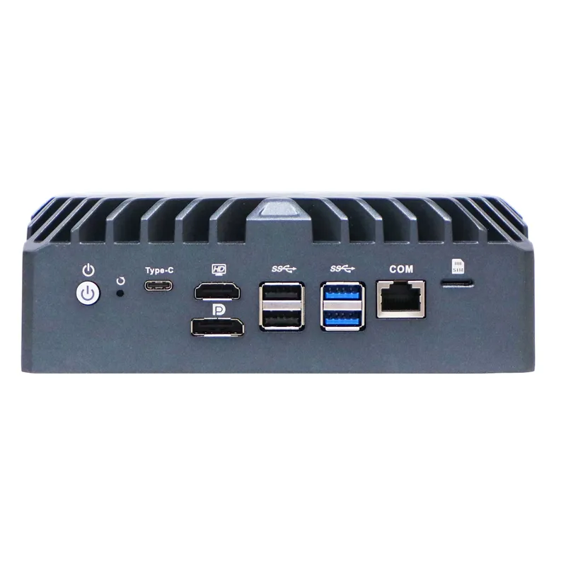 2*10G SFP+ LAN 4*2.5G LAN Mini PC with DP HDMI Type-C triple display iKuai pfsense support fan Optional