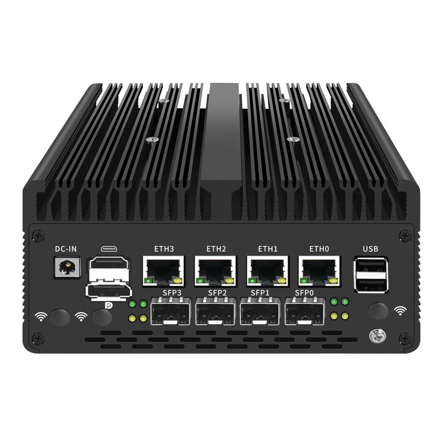 2 or 4*10G LAN industrial Mini form factor PC  with 4*2.5G LAN DP HDMI
