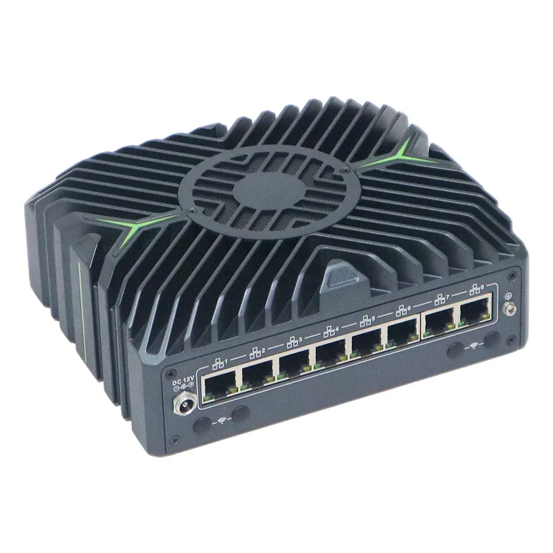 8*2.5G LAN Industrial Mini Firewall Router PC with HDMI DP Type-C Displaying