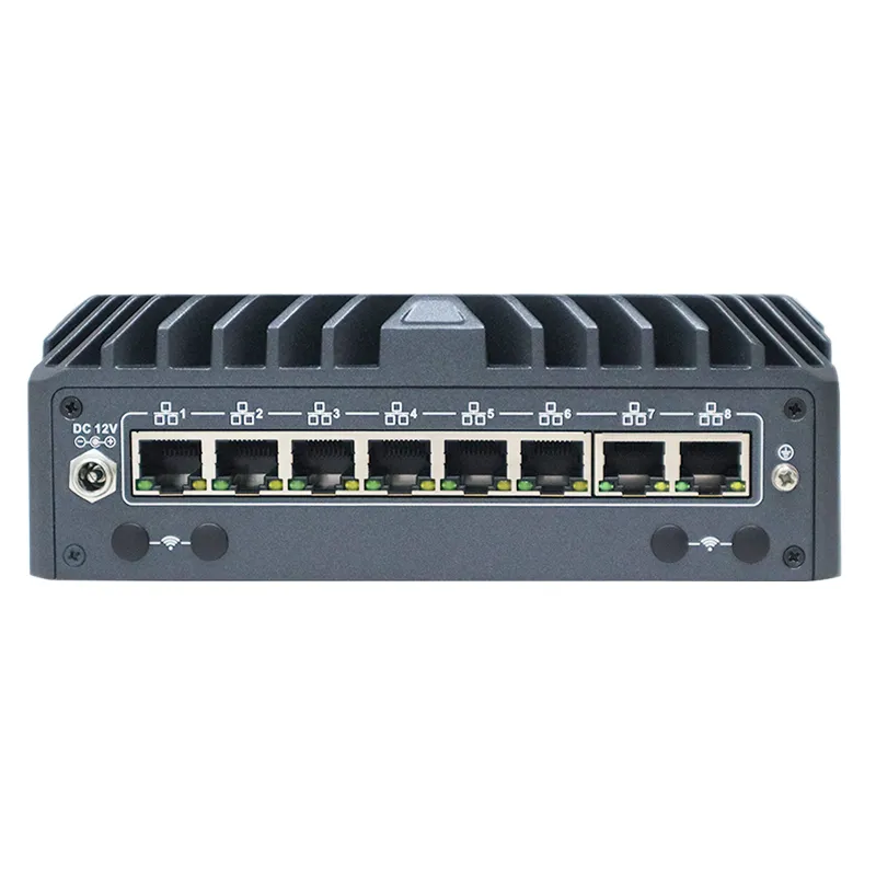 8*2.5G LAN Industrial Mini Firewall Router PC with HDMI DP Type-C Displaying